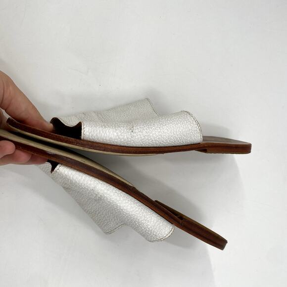 James Smith white slide sandals - Picture 4 of 5